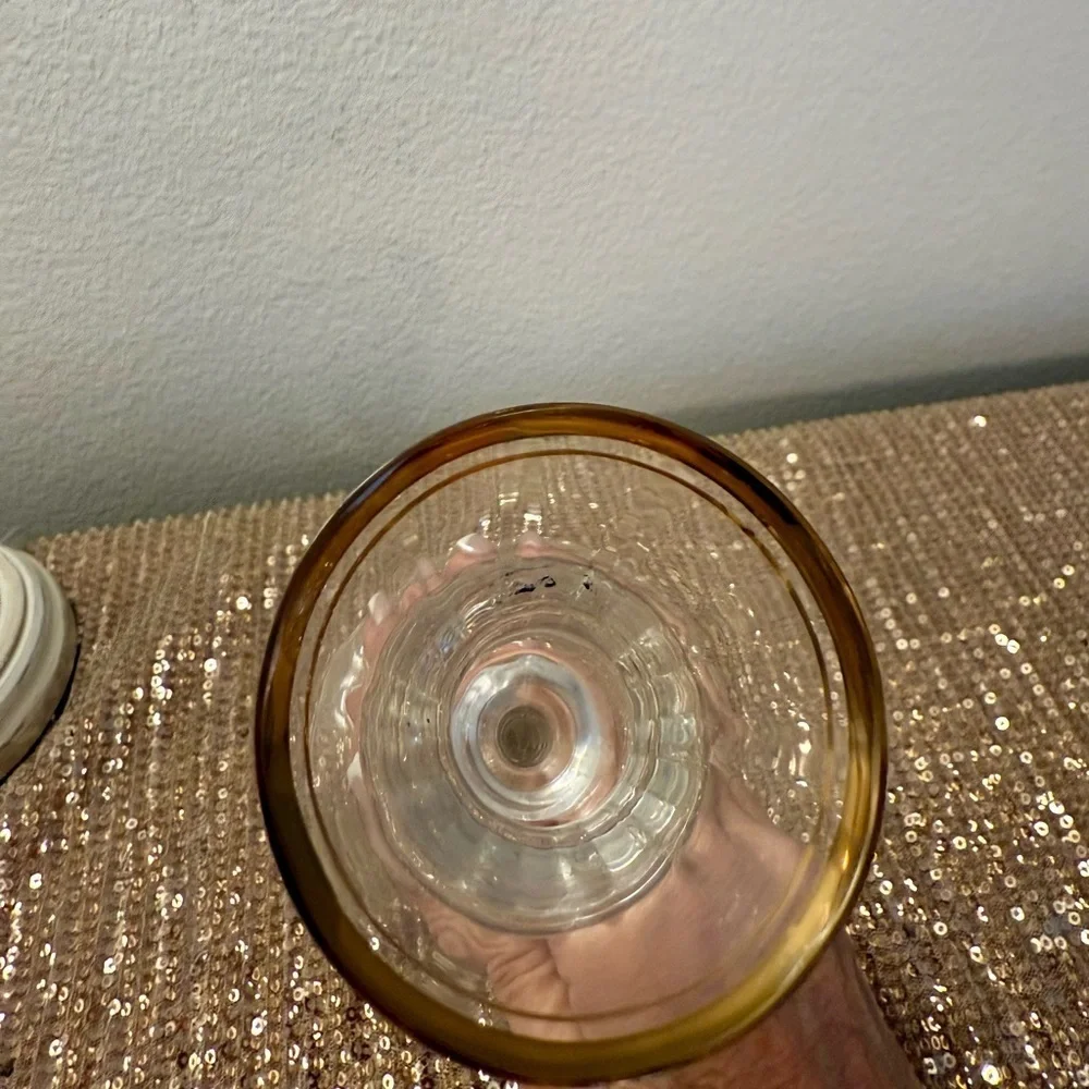 🌸Elegant Mikasa Candle Holder with Gold Rim🤎